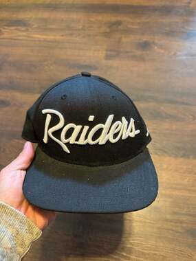 New Era 9FIFTY Las Vegas Raiders Script Snapback Hat, OSFM